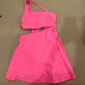 Vibrant Pink Cutout Dress